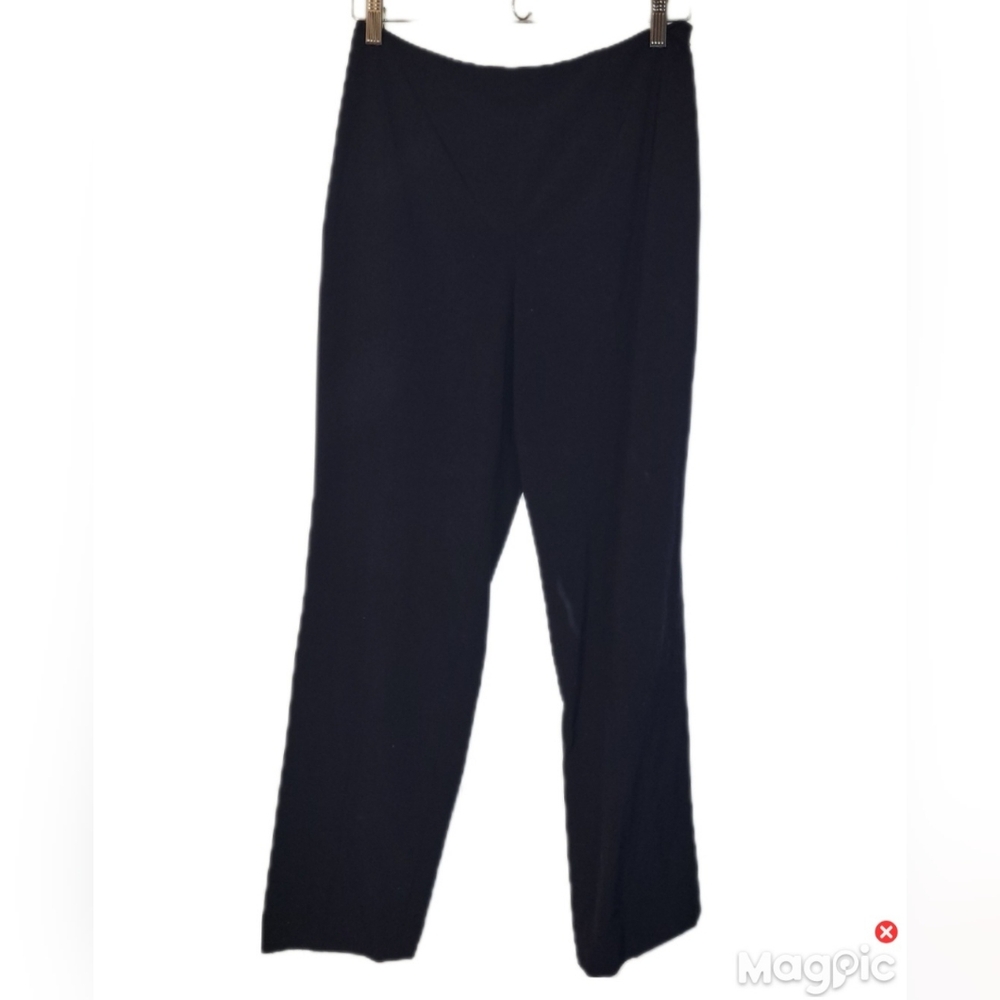 Vintage Navy Blue Talbots Petite Stretch 8 Dressy Ankle Pants Casual Vacation